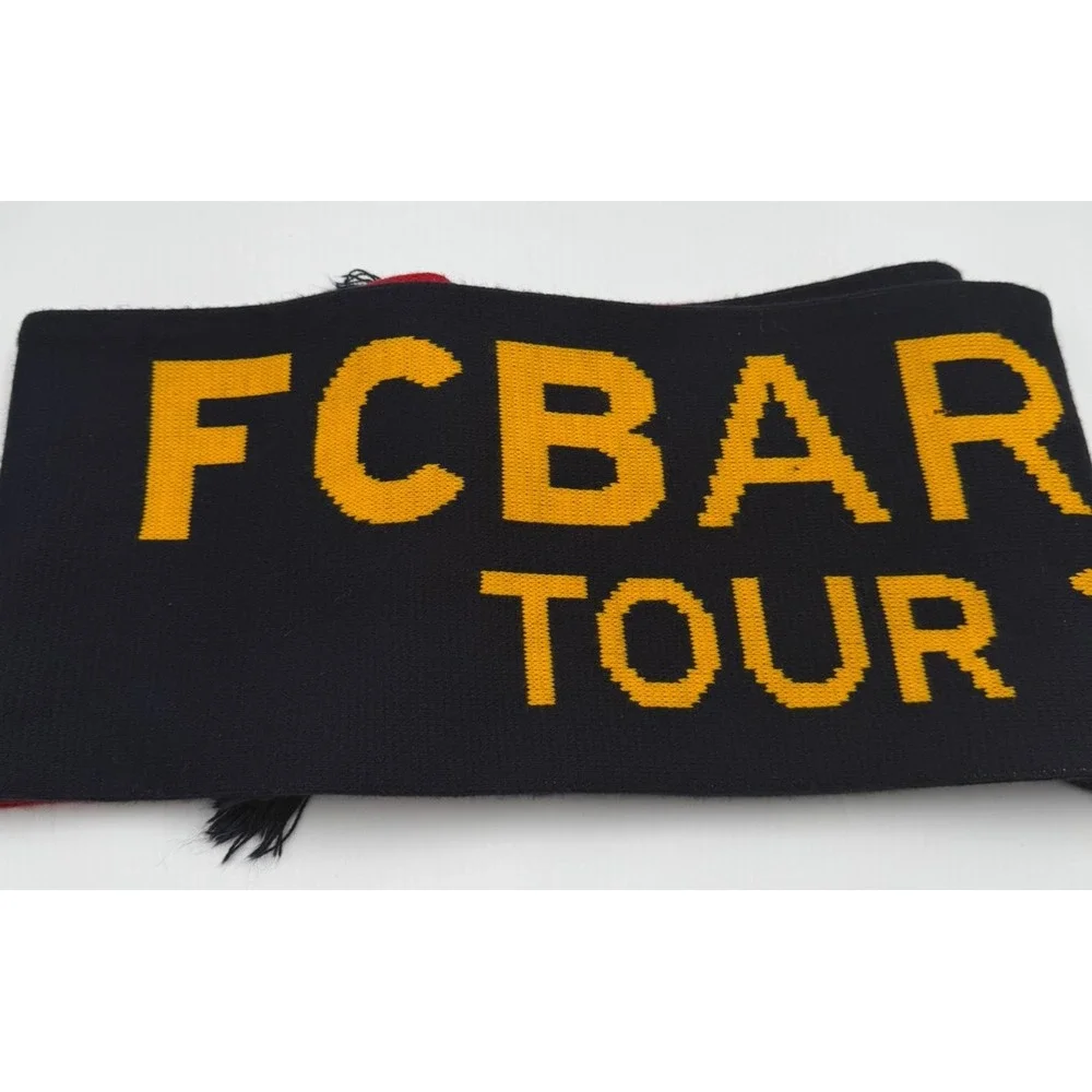 FC Barcelona 2015 USA Tour Scarf Red Navy Blue Soccer Football Fan Scarf FCB